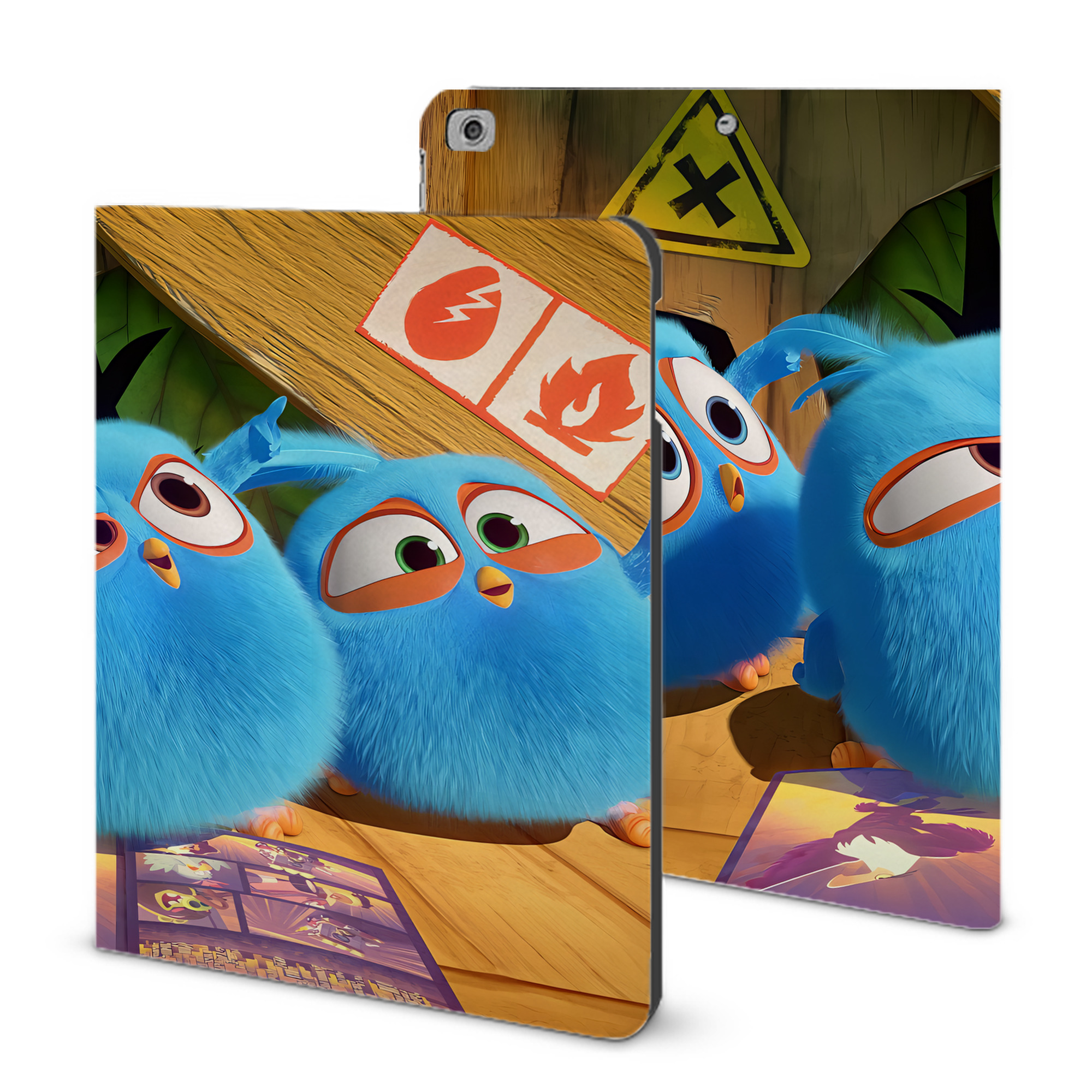 （画像用） Angry Birds アングリーバード IPad ケース ブック型 PUレザー TPU 耐衝撃 軽量 薄型 ペン収納なし 全面保護 IPad 各モデル対応